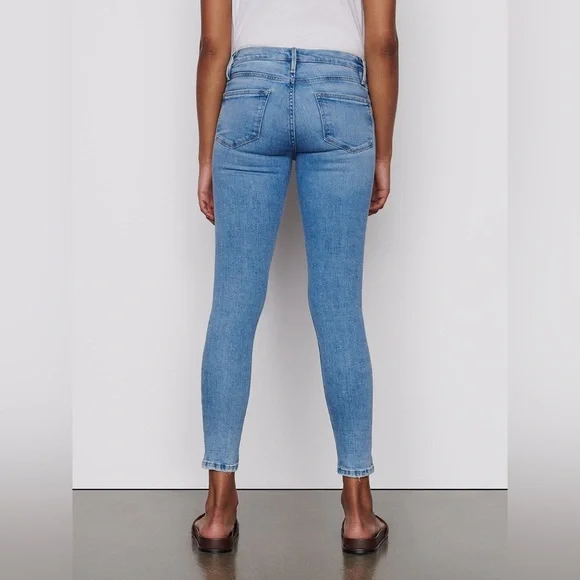 Frame Jeans Le Skinny de Jeanne Degradable in Handcrafted Destruct 30 - Picture 4 of 11